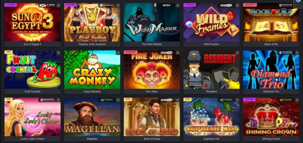 Игровые аппараты в GOLD casino